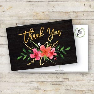 Danke Postkarte - Hochzeit, Brautpartys, Geburtstage, Geschenke