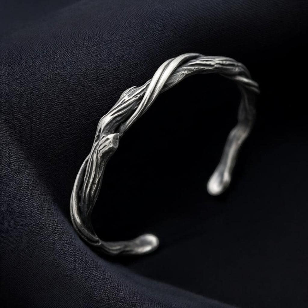 TIGHTBOOTH BANGLE シルバー カフブレスレット シルバーツイストカフブレスレット - Etsy 日本