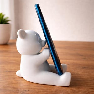 Telefonhållare STL 3MF - 3D-utskriven skrivbordsorganisatör - Telefonställ - Digital nedladdning