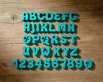 Alphabet STL A-Z and Numbers, 3D Letters for Kids Name Signs and Nursery Decor