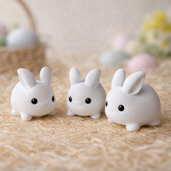 Easter Bunny STL & 3MF – Easter STL – Cute 3D Printer Files - Easter Gifts - Easter Home Decor