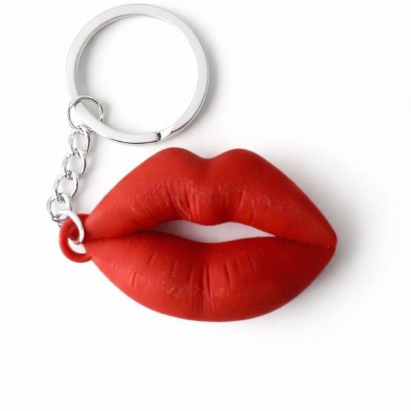 Lip Charm - Keychain STL file - Valentines Day STL - Digital Download