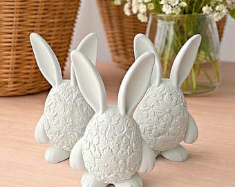 Bunny STL – Easter STL 3MF Files - Digital Download