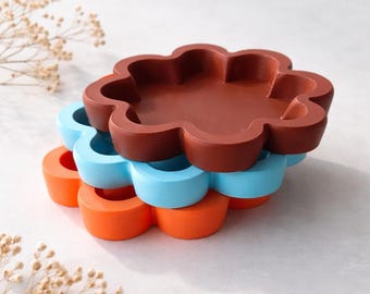 Bandeja STL y 3MF - Decoración de escritorio impresa en 3D - Bandeja multiusos - Descarga instantánea
