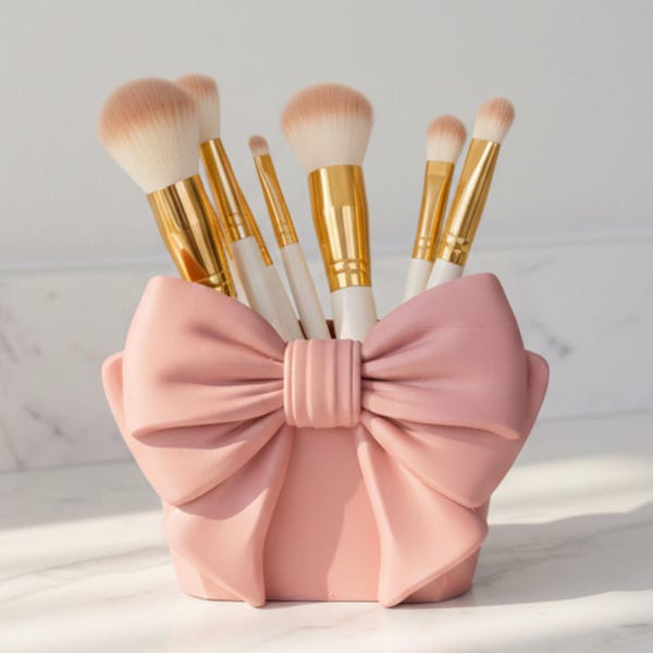 Makeup Organizer 3D Print - Bow STL & 3MF - Digital Download