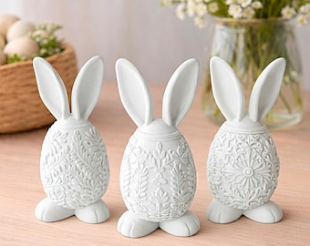 Bunny Egg STL Files, 3D Printable Easter Decor (Digital Download)
