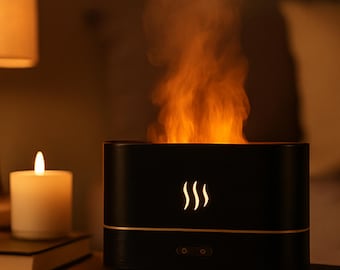Diffusore di aromi a fiamma fatto a mano – Umidificatore a ultrasuoni USB con LED
