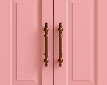 Elegant Black Metal Cabinet Handle - Antique Style Furniture Hardware