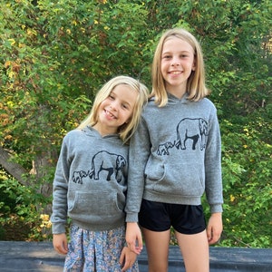 Elefant Hoodie, Kinder Hoodie, Back to School, Elefant Geschenk, niedlicher Hoodie, 2T - 14 Jahre