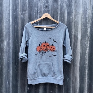 Spooky Halloween Sweater for Fall, Trick or Treating Sweatshirt, Cozy Top in Organic Cotton