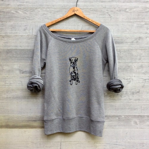 Sit...stay...wander...lab Sweatshirt Dog Sweater Labrador Etsy