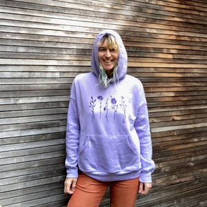 Lilac color hoodie sales