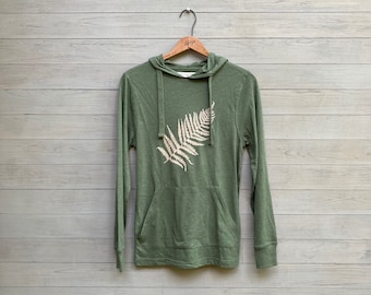 Fiddlehead Fern Hoodie: Organic Cotton Lightweight Nature Top