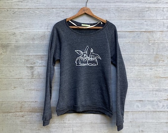 Sweat-shirt lapin, année du lapin, pull lapin, cadeau lapin, cadeau bestie