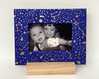 Stargazing Frame, Night Sky Decor, Astronomy Gift, Dorm Decor, Friendship Gift, Housewarming Gift, New Baby Gift, Picture Frame