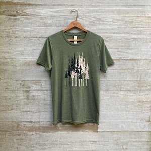 The Forestry Shirt, Outdoors Gift, Hiking Tee, Nature Lover Tee, Unisex, Organic Cotton + Recycled Poly