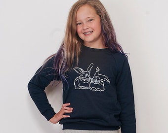 besties Bunny Sweater, Best Friends Top, Bunny Sweatshirt, Easter Gift