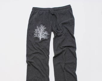 FINAL SALE Tree Yoga Pants, Lounge Pants, Pajama Pants, Unique Yoga Pants