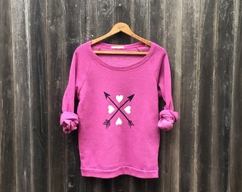 SALE Heart Sweater, Size Small