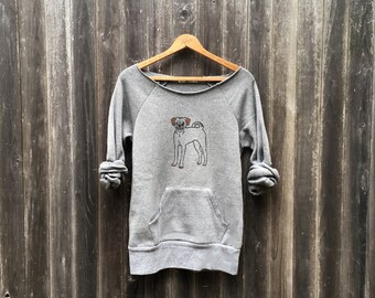 take me with you Puggle Sweatshirt, Cute Sweater, Yoga Top, Puggle Shirt, S,M,L,XL,2XL