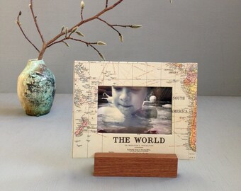 World Map Picture Frame - Etsy