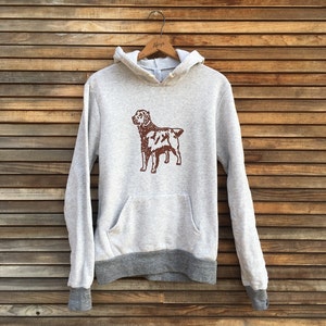Golden Retriever Hoodie: Hand-Printed Fleece Dog Lover Gift