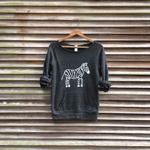 don't blend in Zebra Sweatshirt, Zebra Top, Cozy Sweater