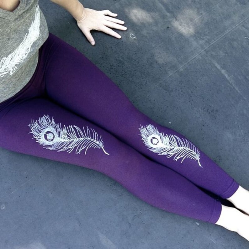 peacock leggings yoga