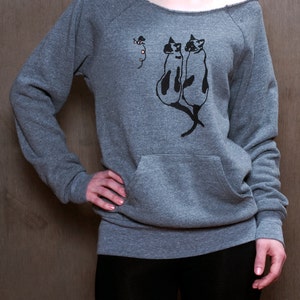 two peas in a pod Siamese Cat Sweatshirt, Cat Sweater, Cat Shirt, S,M,L,XL,XXL image 2