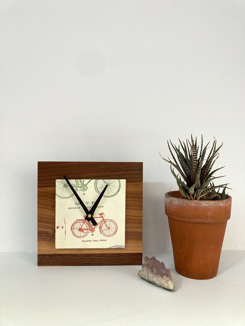 Bicycle Clock Reclaimed Wood Clock Modern Decor Unique Bike | Etsy