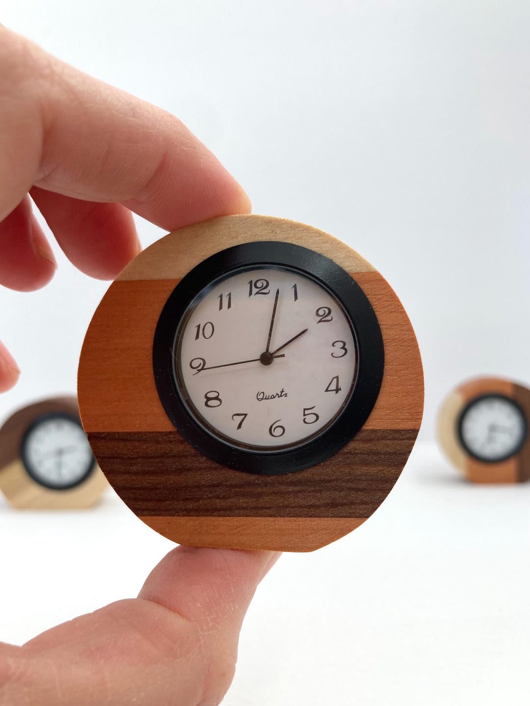 Reclaimed Wood Sunset Clock: Tiny Bedside Table Decor - Etsy