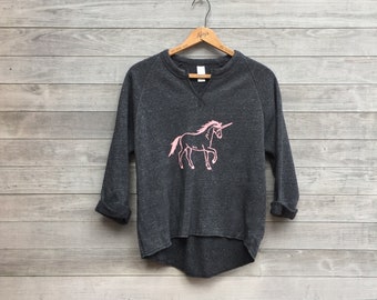 Gym Remix Top, Unicorn Sweater, Yoga Top, Cozy Sweatshirt, Unicorn Gift, Xmas Gift, Fun Sweatshirt