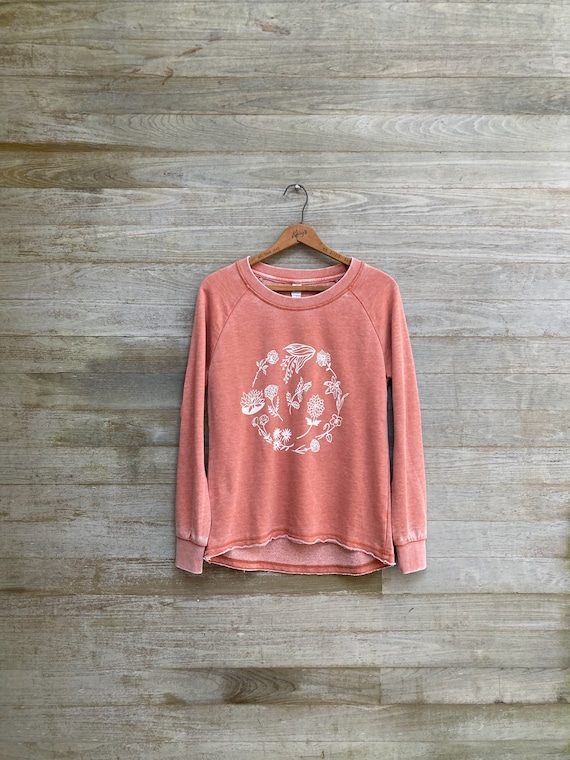 Birthday Flower Sweatshirt, Gardening Gift, Mother's Day, Floral Shirt, Yoga Pullover
