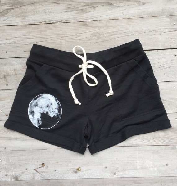 Moon Shorts, Cute Shorts, Gym Shorts, Running Shorts, Summer