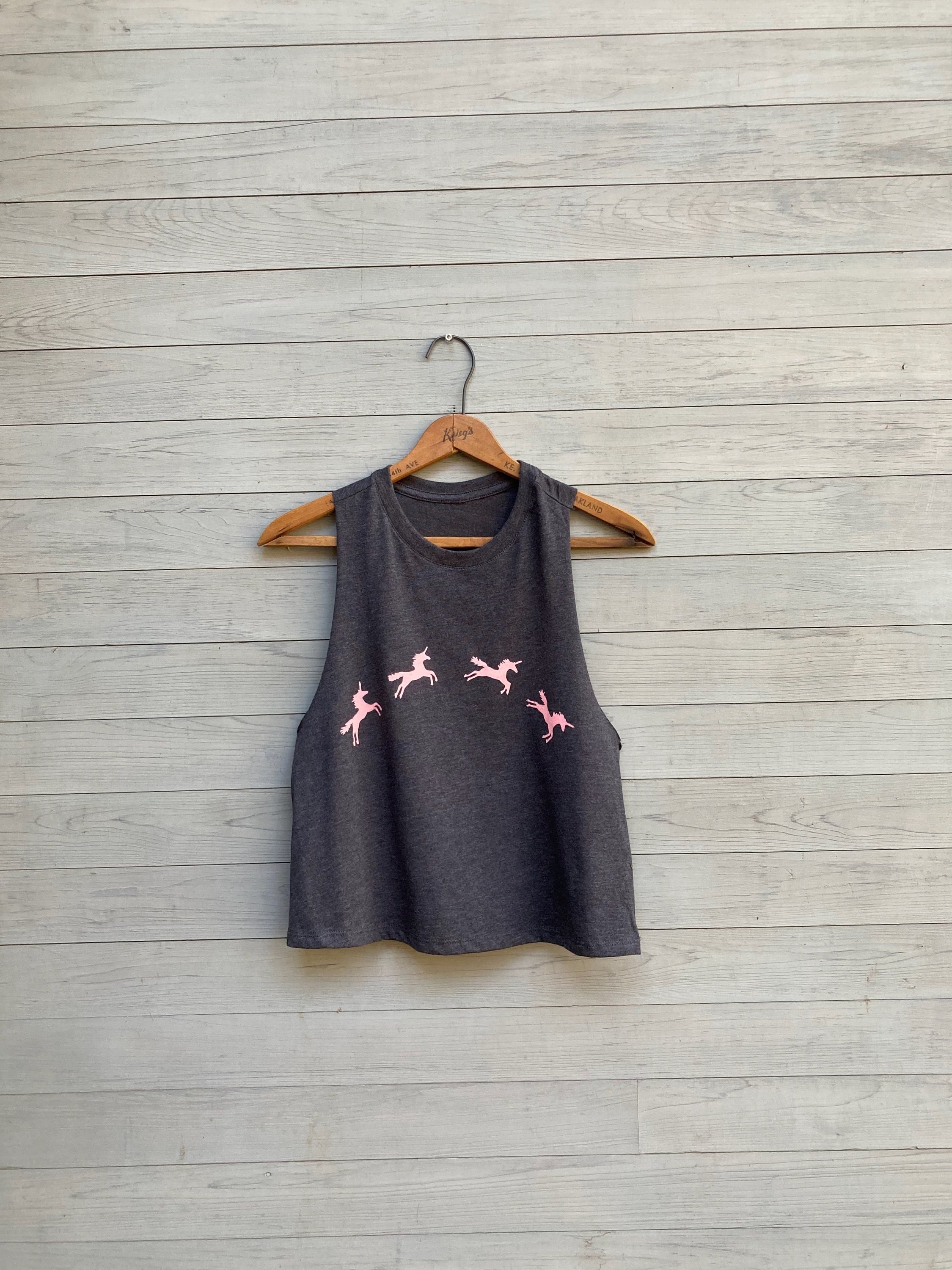 Unicorns Crop Top, Festival Top, Summer Tank, Yoga Tank