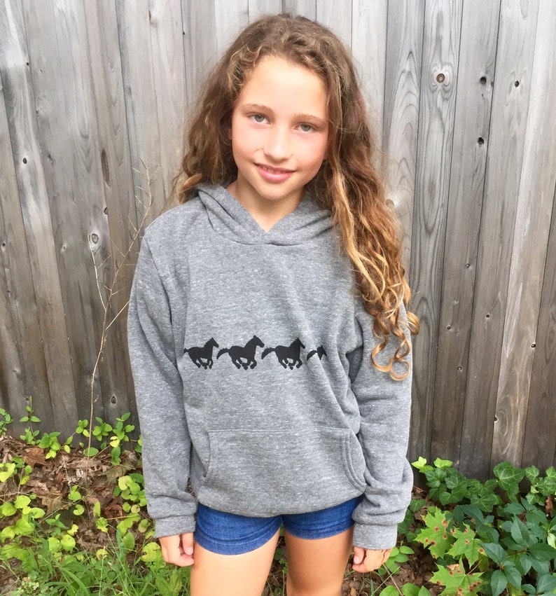Wild and Free Horse Sweater Girl's Sweater Horsie Shirt Etsy