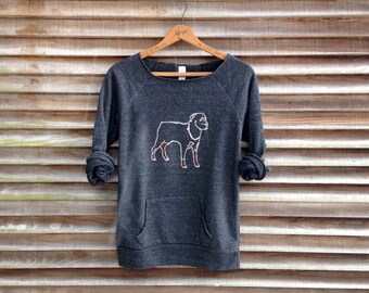all bark and no bite Rottweiler Sweatshirt, Dog Sweater, Big Dog, Dog Owner, Dog Walker, Cozy Sweatshirt
