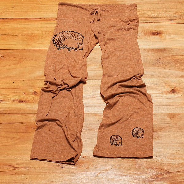 me and mama Hedgehog Pants, Mother's Day, Lounge Pants, Maternity Pants, Gift for Mom
