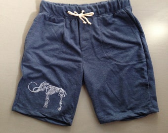 SALE Wooly Mammoth Shorts, Men's Shorts, Men's Yoga Shorts, Workout Shorts, M,XL