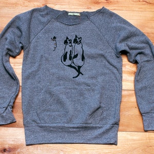 two peas in a pod Siamese Cat Sweatshirt, Cat Sweater, Cat Shirt, S,M,L,XL,XXL image 1