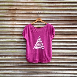 Eye of Providence Flowy Top, Yoga Tee, Dancer's Tee, Crop Top