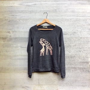 FINAL SALE Giraffe Sweatshirt, Mother&#39;s Day Gift, Cozy Top