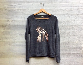 Me and Mama Giraffe Sweatshirt, Mother's Day Gift, Cozy Top