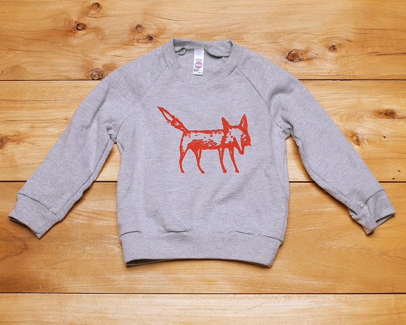 clever me Fox Sweater, Kids Sweatshirt, Back to School, 2T 12Yrs image 2