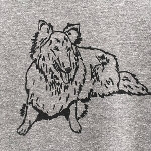 Zur Rettung Collie Sweatshirt, Collie Shirt, Collie Geschenk, Sheltie, Hundeliebhaber, Hundepullover, Dog Walker Bild 2