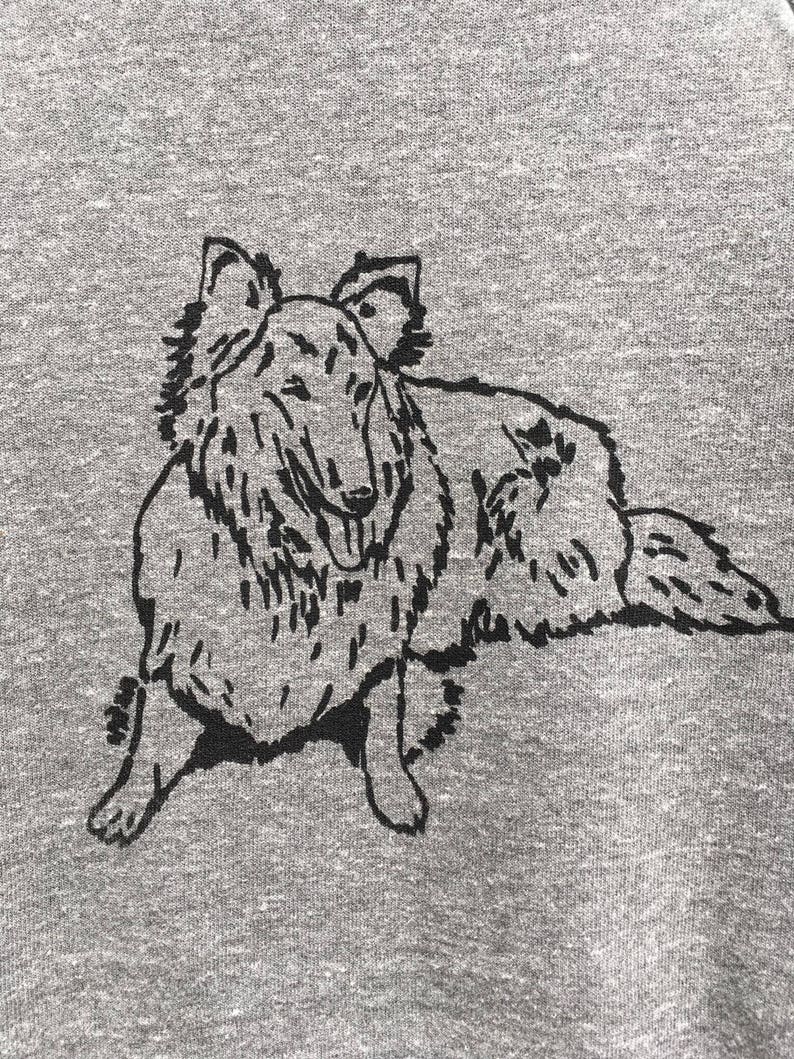 Zur Rettung Collie Sweatshirt, Collie Shirt, Collie Geschenk, Sheltie, Hundeliebhaber, Hundepullover, Dog Walker Bild 2