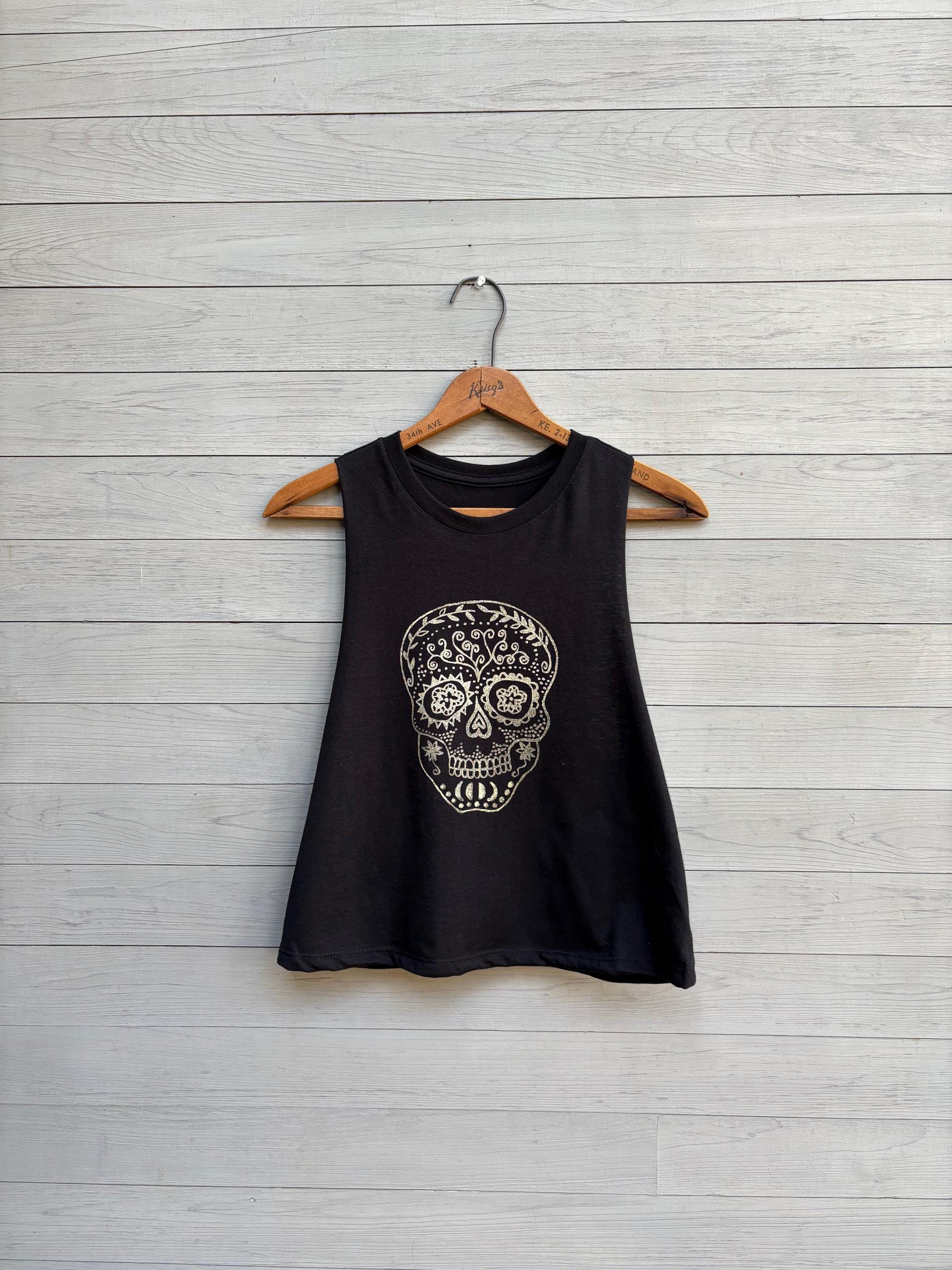 Skull Crop Top - Etsy