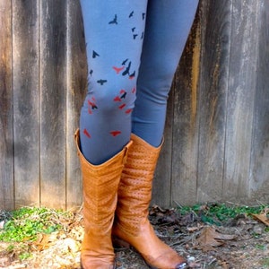 flock of birds Leggings, Yoga Pants, Workout Leggings, Cute Leggings