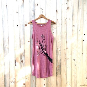 Cherry Blossom Dress, Summer Dress, Tank Dress, S,M,L,XL