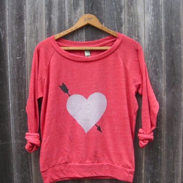 you're my favorite Heart Pullover, Heart Sweater, Gift for a Loved One, Eco Friendly